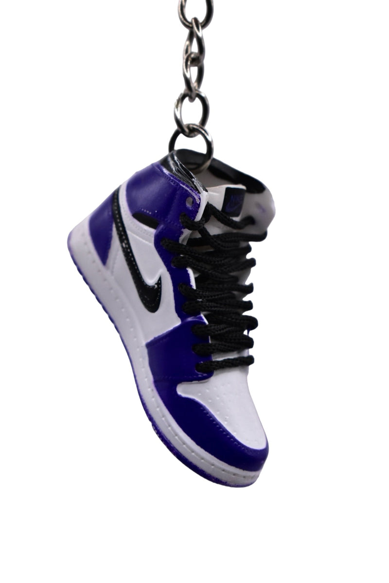purple nike keychain